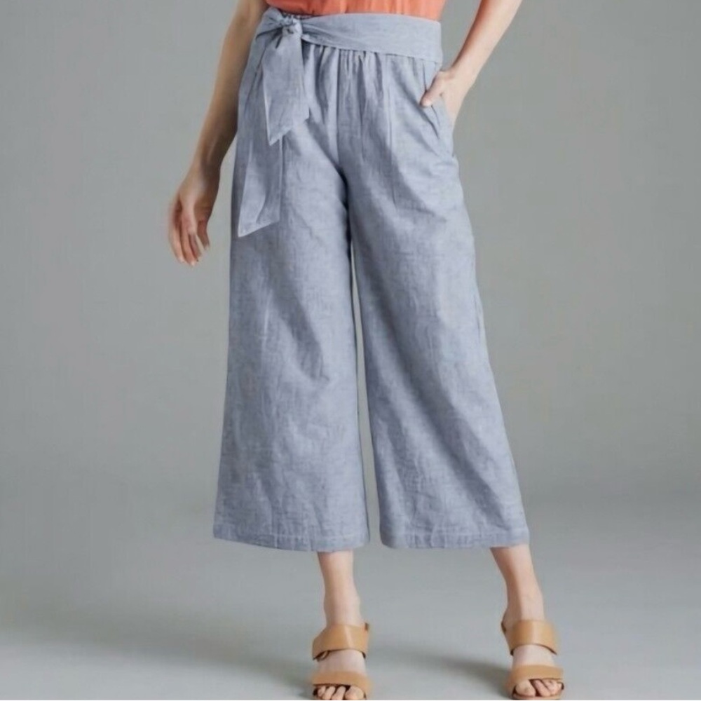 DownEast Calypso Cropped Pants - Pin stripe